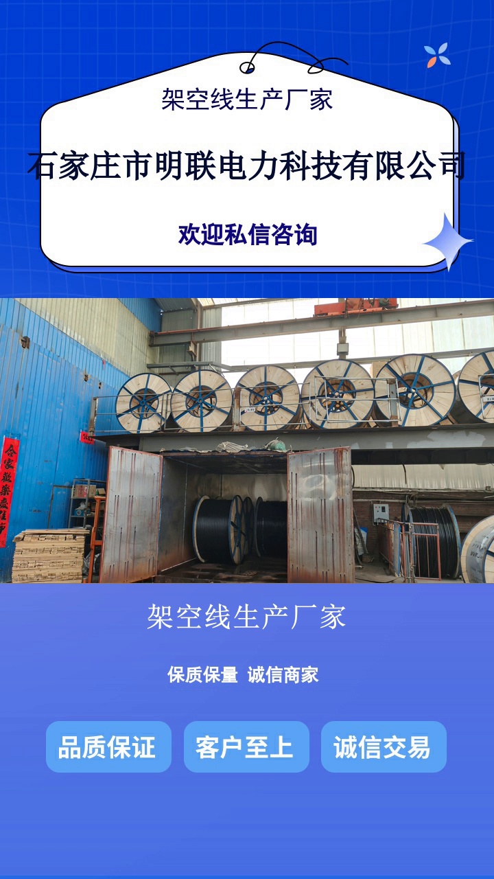 架空线生产厂家，架空线在电网建设中扮演着重要的角色。架空线可以灵活应用于各种地形和环境条件，具有较强的适应性。了解具体信息，点赞关注我#天津高压架空线 #架空线生产厂家 #架空绝缘导线厂家 #高压架空线源头 #架空线 