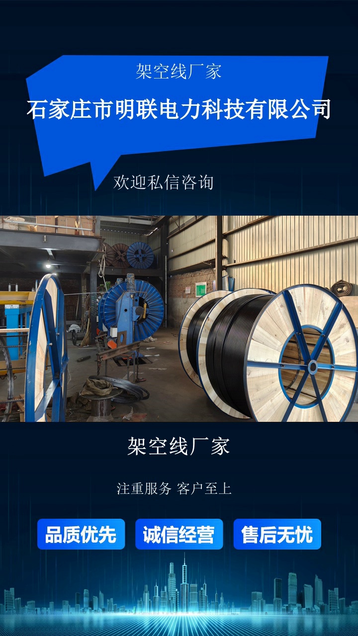 架空线厂家，架空线一般由电线和电杆组成。架空线可以灵活应用于各种地形和环境条件，具有较强的适应性。了解具体信息，点赞关注我#低压架空线价格 #架空绝缘导线 #架空线厂家 #架空绝缘导线厂 #海南高压架空线 